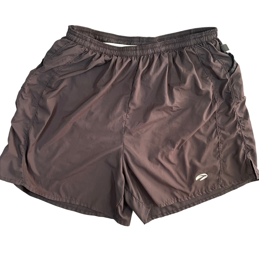 Brooks Womens Running Shorts Black Athletic Workout Training Size Medium Lined